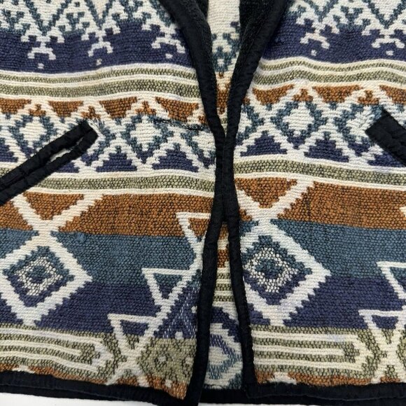 New Identity Tapestry Blazer Coat Womens 1X Aztec Southwest - Picture 3 of 14